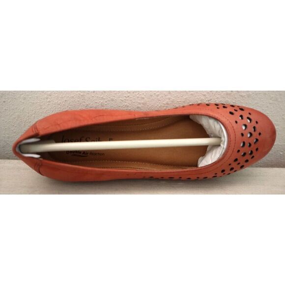 Josef Seibel Women's Sz EUR 37 US 6-6.5 Red Suede Pippa 29 Ballet Flats - Picture 7 of 8